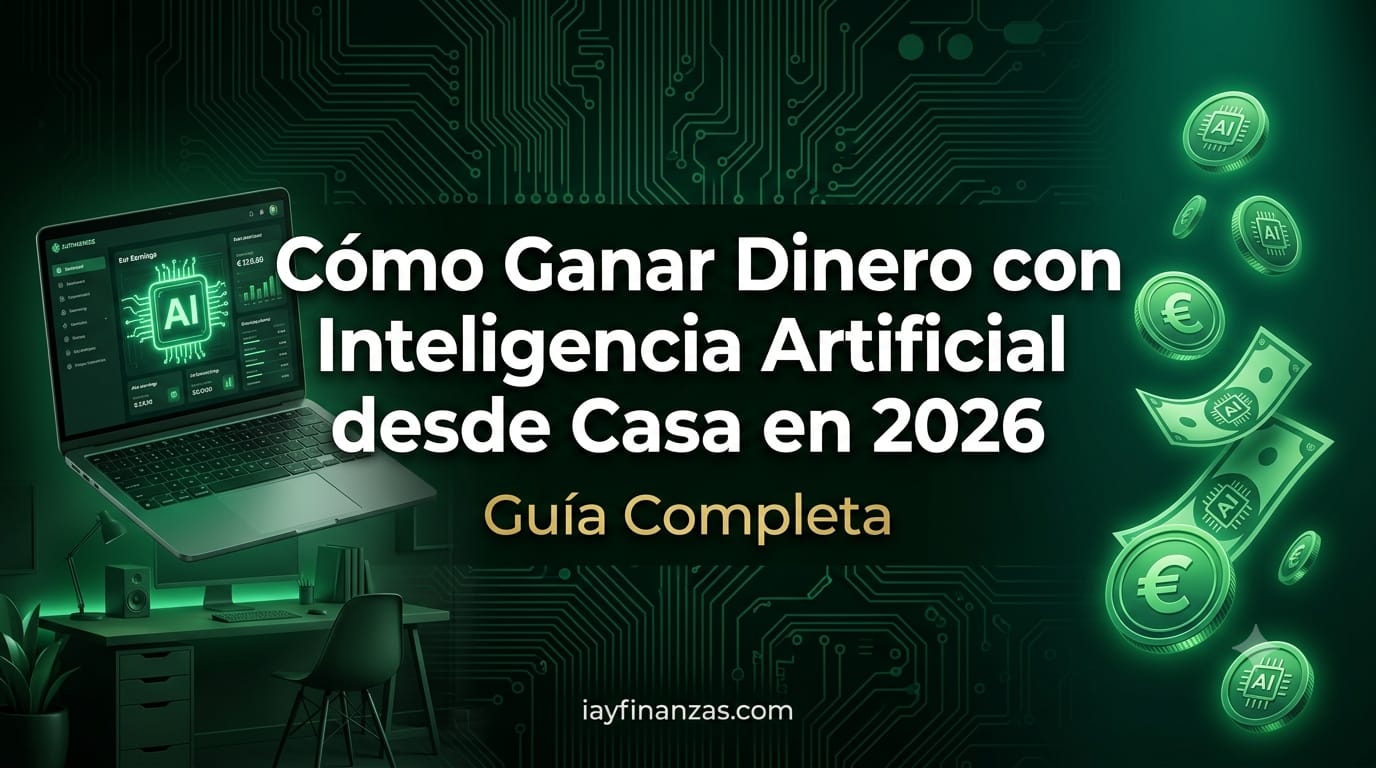 cómo ganar dinero con inteligencia artificial desde casa 2026 IA ingresos online España