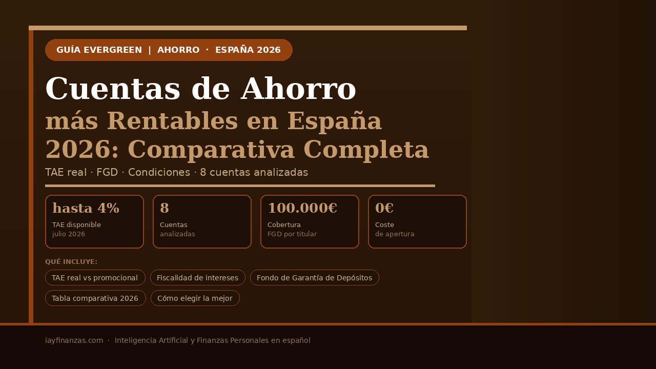 Cuentas de ahorro más rentables España 2026 comparativa TAE Trade Republic MyInvestor Openbank