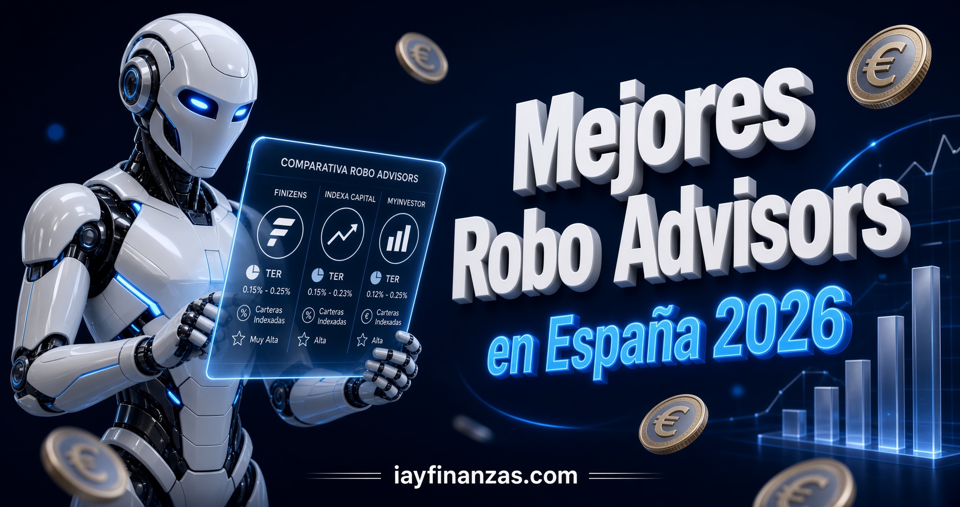 Mejores robo advisors España 2026: comparativa Finizens, Indexa Capital y MyInvestor