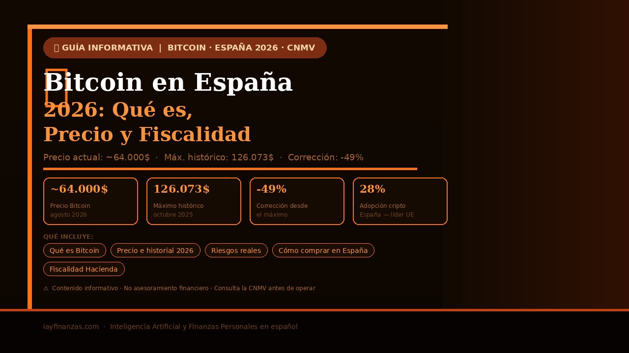 Bitcoin España 2026 precio actual máximo histórico cómo funciona Hacienda CNMV