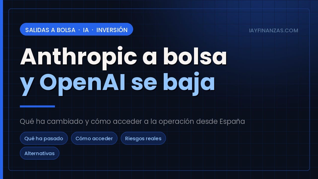 Anthropic sale a bolsa en el Nasdaq mientras OpenAI descarta su salida en 2026