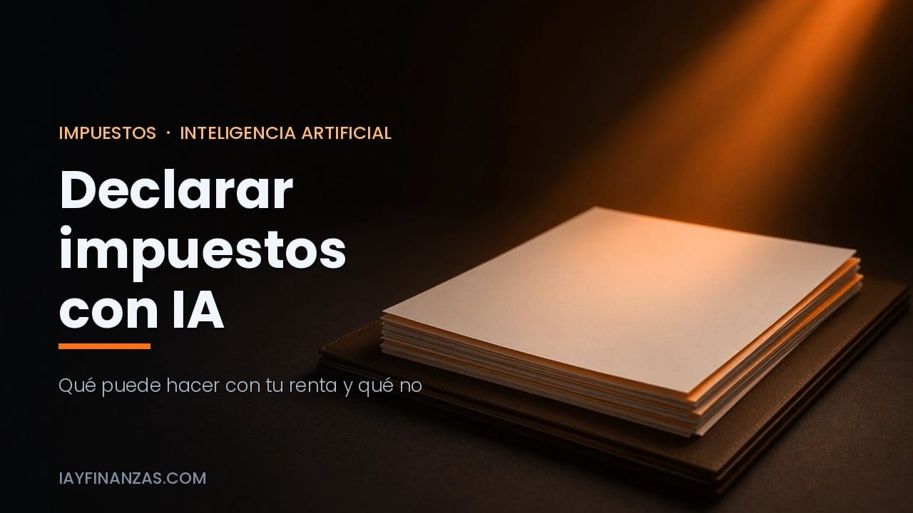 Documentos de la declaración de la renta iluminados, sobre declarar impuestos con inteligencia artificial en España