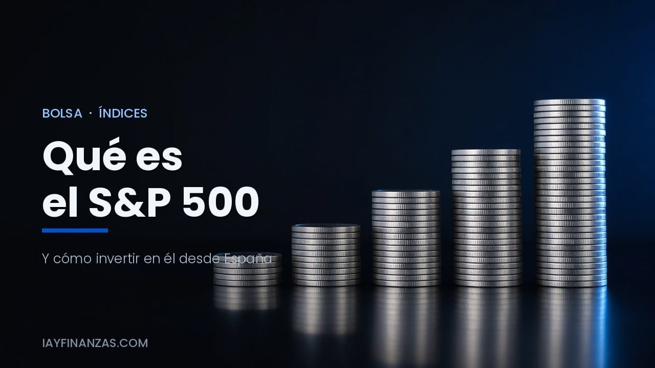 Columnas de monedas de plata en ascenso que ilustran cómo invertir en el S&P 500 desde España