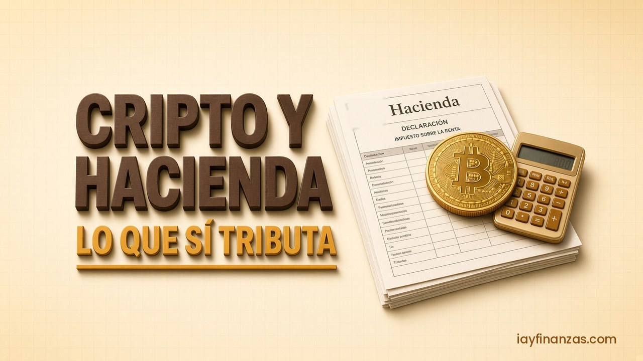 Moneda de bitcoin sobre un impreso de la declaración de la renta con una calculadora: cómo declarar las criptomonedas ante Hacienda.