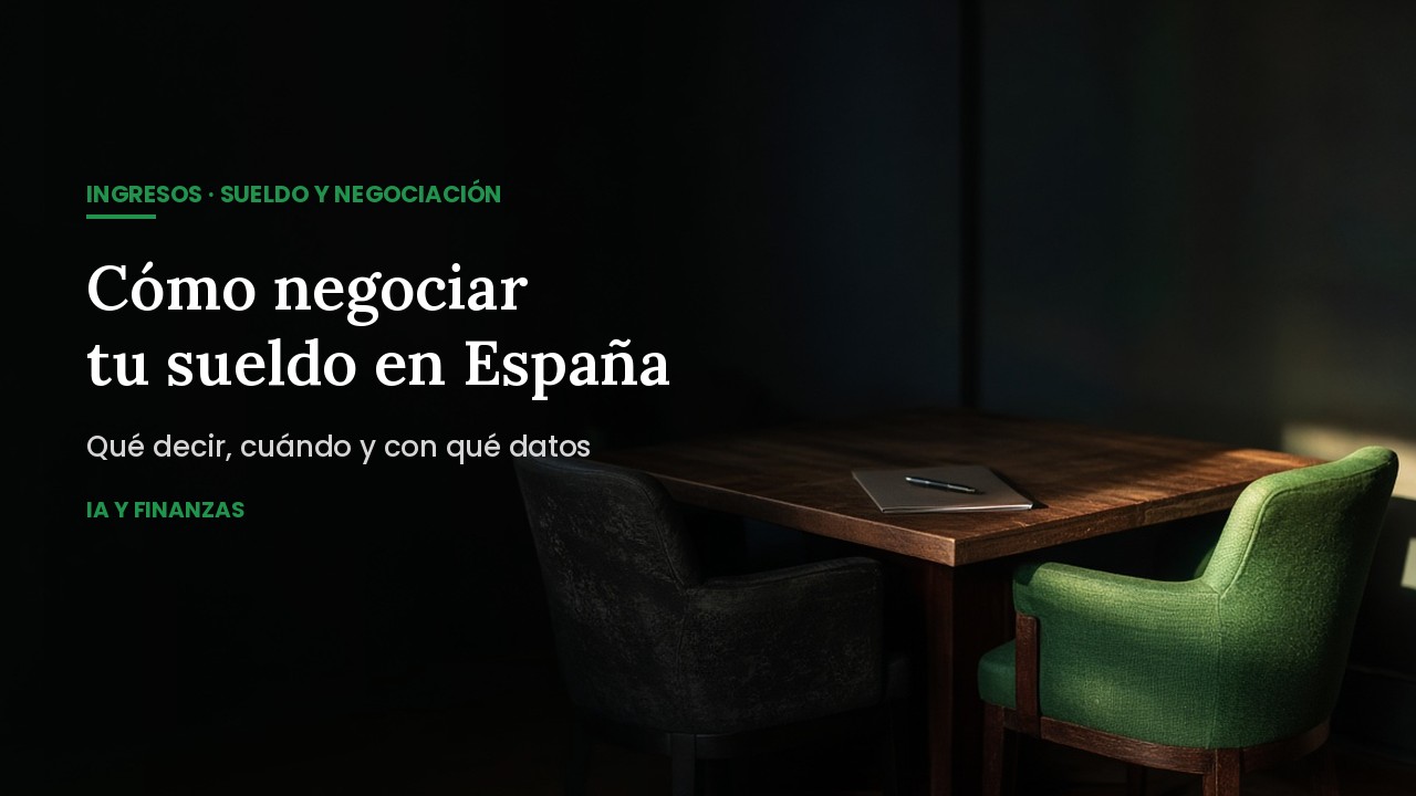 Dos sillas vacías frente a una mesa de reunión, cómo negociar tu sueldo en España